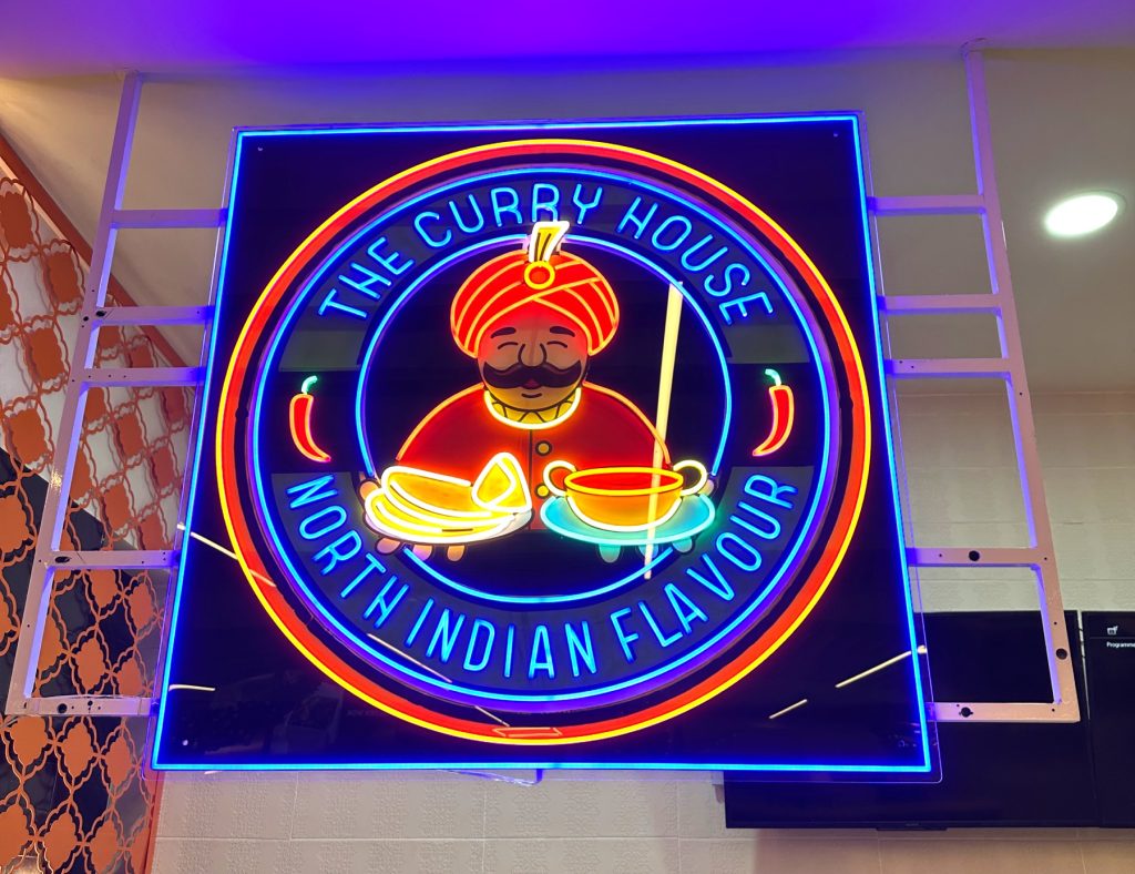 LED Neon Sign for The Curry House installed by ABD Display